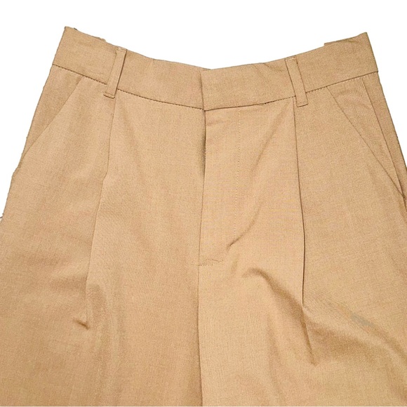 ZARA Women Full Length High-Waisted Pants Taupe Brown size XSmall✨ - Picture 4 of 12